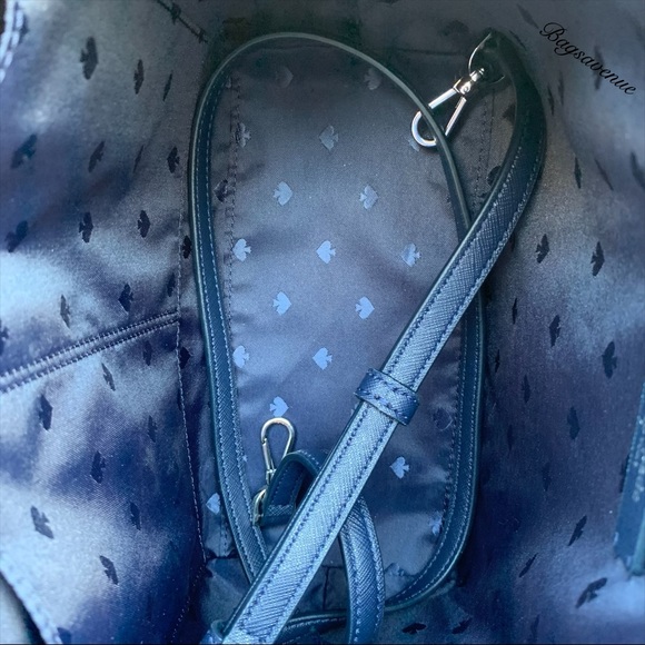 Kate spade joeley glitter small dusk blue satchel - Picture 7 of 7